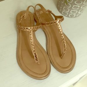 Aldo rose gold  sandals. Size 6